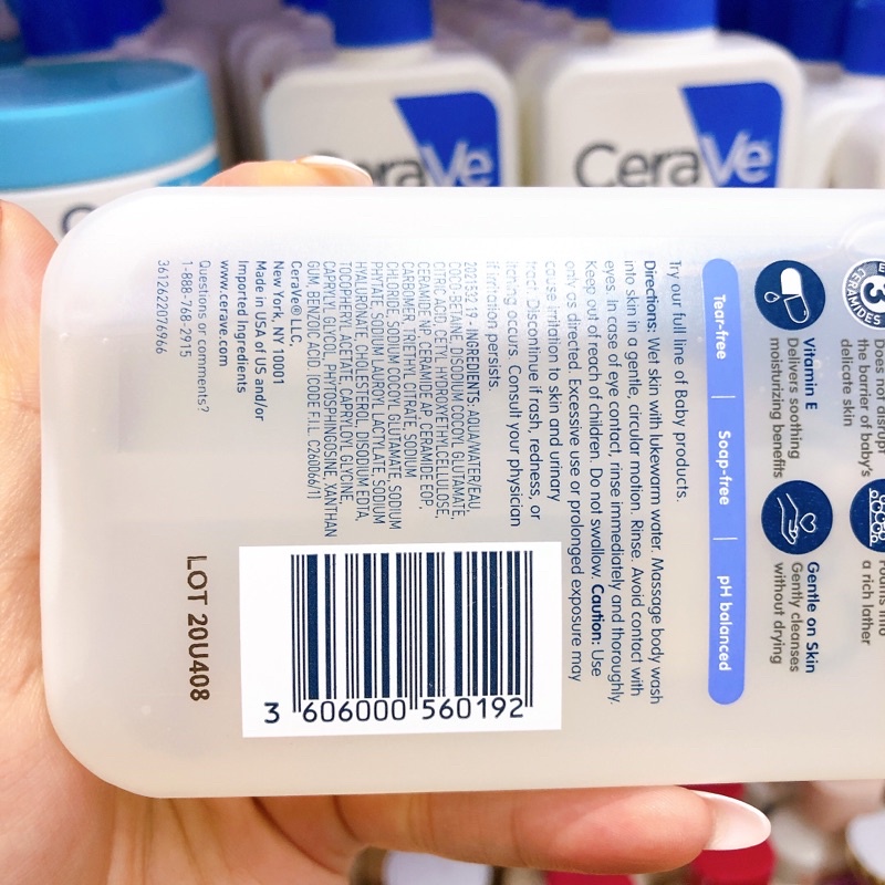 Sữa tắm gội CeraVe Baby Wash &amp; Shampoo ( 237mL )