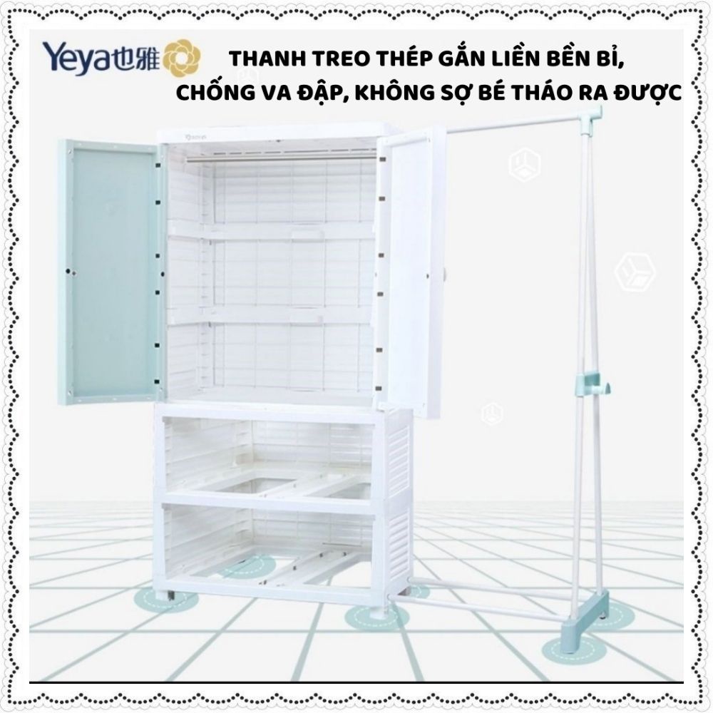 Tủ để quần áo cho em bé ,trẻ sơ sinh zozon ,tủ nhưa đựng đồ chơi, dồ dùng mỹ phẩm mini 3,4,5,6 tầng có bánh xe khóa chốt