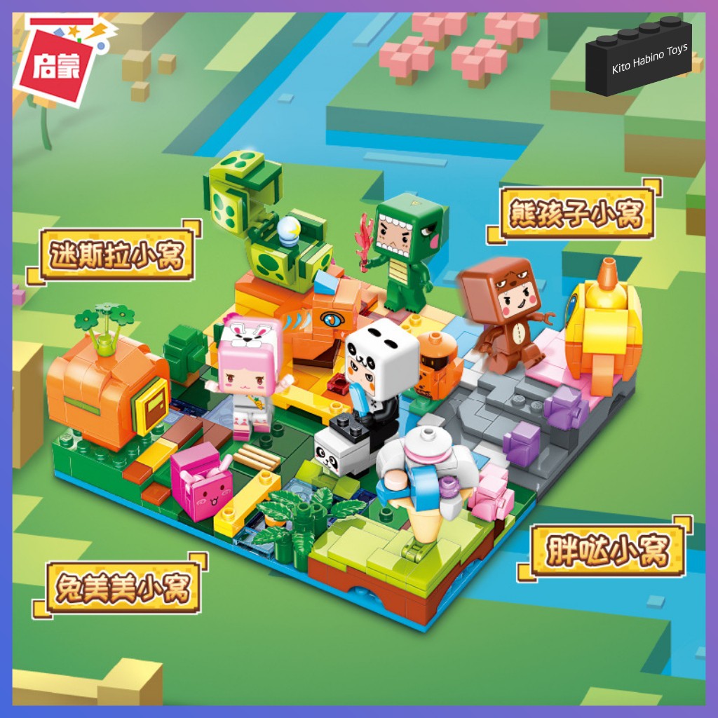 Bộ Lắp Ghép Đồ Chơi Lego Qman 72011 - Mô Hình Minecraft MiniWorld Gồm 4 Hộp