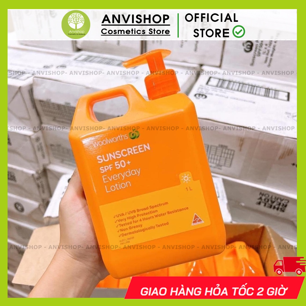 Kem chống nắng Woolworths Úc 50SPF++
