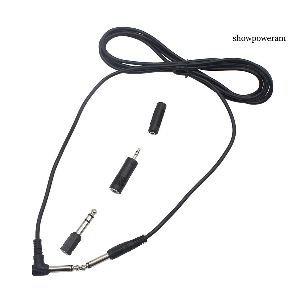 Dây Cáp Âm Thanh 3m 6.35mm Cho Đàn Guitar Với 3 Đầu Nối