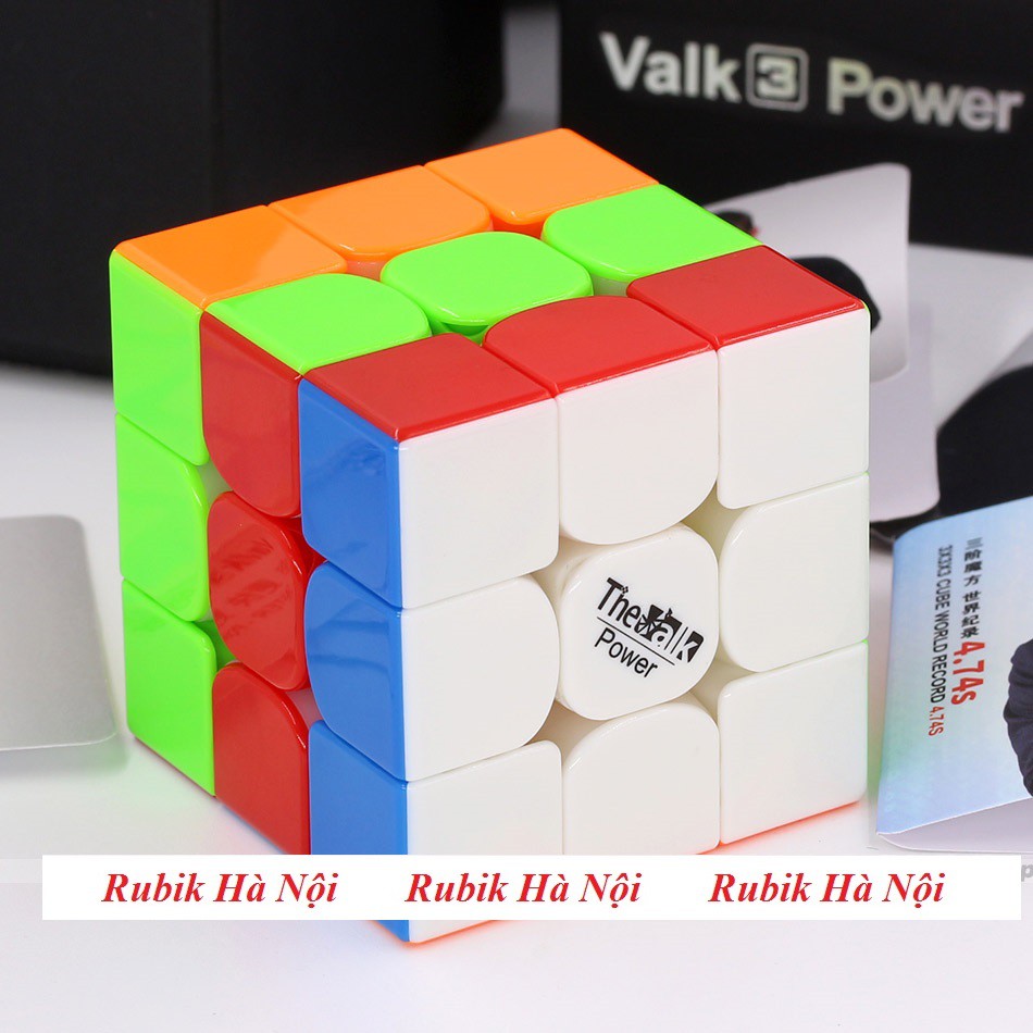 Rubik 3x3. Qiyi Valk 3 Power  White/Stickerless/Có Nam Châm