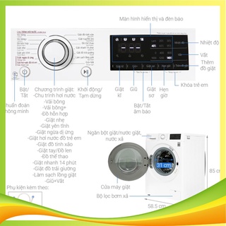 Máy giặt LG Inverter 11 kg FV1411S5W