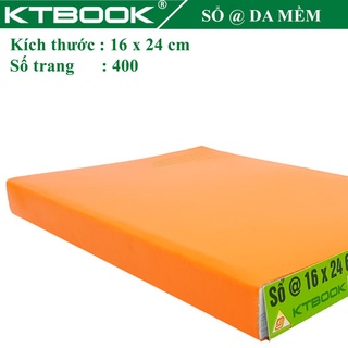Sổ tay ghi chép Bìa Da Mềm KTBOOK Cao Cấp nhiều Màu kích thước 16 x 24 cm mã 600 giấy ruột caro - 400 trang