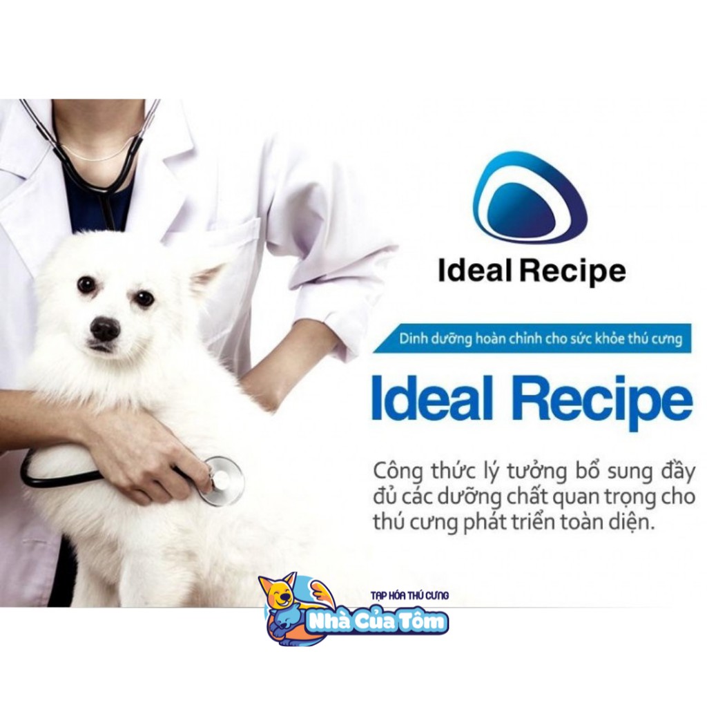 IDEAL RECIPE - Thức ăn hạt dinh dưỡng lí tưởng cho chó túi 1kg