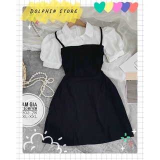 BIGSIZE Đầm babydoll bigsize - đầm đen bigsize