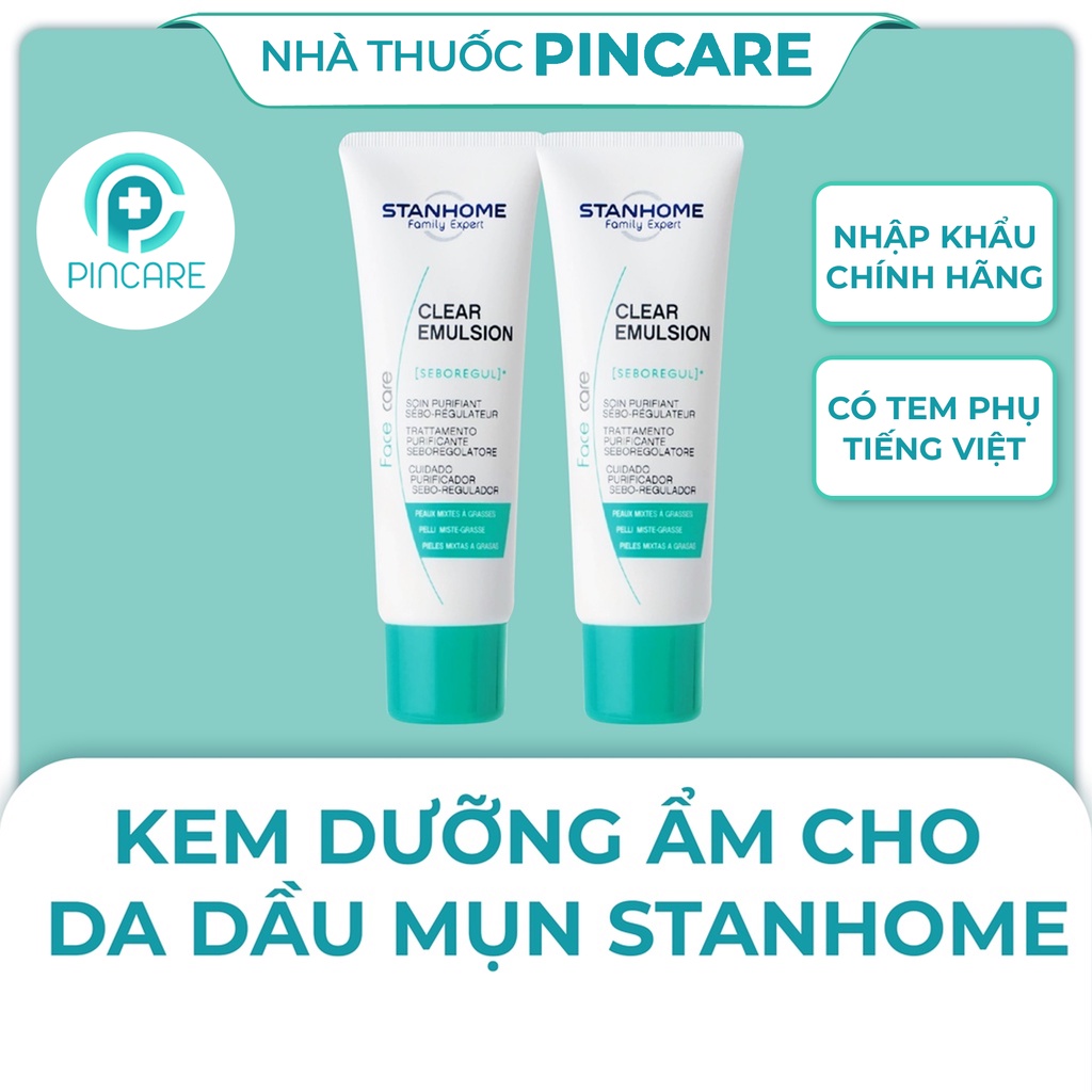 Kem dưỡng ẩm da dầu mụn Stanhome Family Expert Clear Emulsion 40ml - Hàng chính hãng - Nhà thuốc Pincare