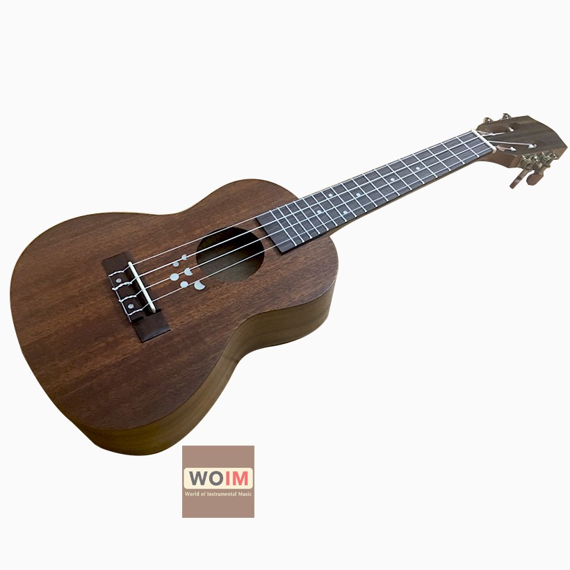 ĐÀN UKULELE CONCERT GỖ CAO CẤP PHÂN PHỐI BỞI WOIM - Mẫu chấm ở giữa -HÀNG CÓ SẴN