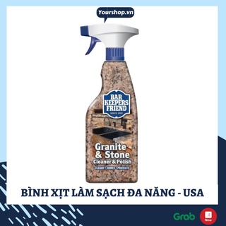 Bar Keepers Friend Dạng Xịt - Tẩy bếp, Inox, vách kính, tẩy cặn canxi - Hàng Mỹ