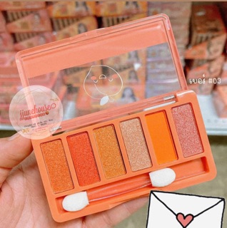 🍑 BẢNG PHẤN MẮT NOBLE PEACH 6 Ô