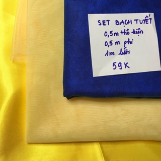 Combo 3 sét vải bạch tuyết