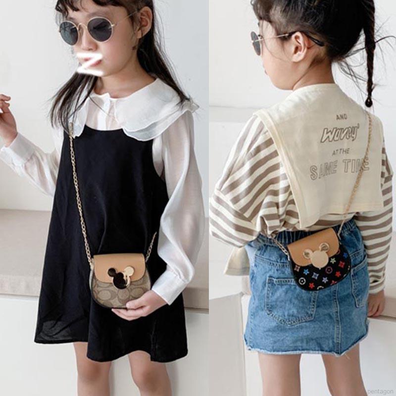 Túi đeo chéo nhỏ nhắn in họa tiết dễ thương thời trang cho bé gái