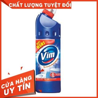 (Tặng kèm 4 bóp nhỏ xinh như hình) nước tẩy rửa bồn cầu vim chai 900g