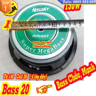 02 LOA BASS 2 TẤC HỒNG KỲ MÀNG VÀNG TỪ 140 - GIÁ 01 CẶP LOA BASS 20