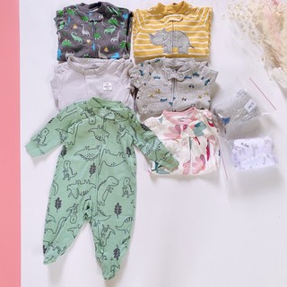 Body Dài Tay Liền Thân Chất Cotton Cho Bé (0-24m)