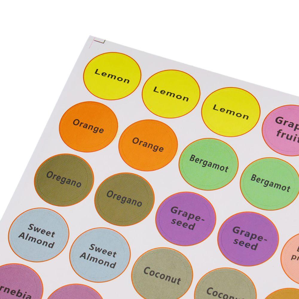 Nhãn Dán Nắp Chai Hình Tròn Dễ Thương