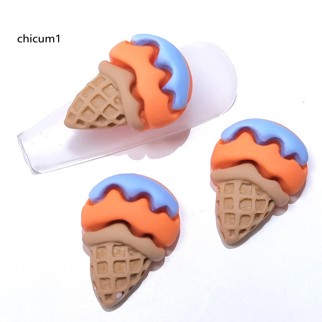 Set 20 Phụ Kiện Trang Trí Điện Thoại / Móng Nghệ Thuật DIY Hình Que Kem Xinh Xắn