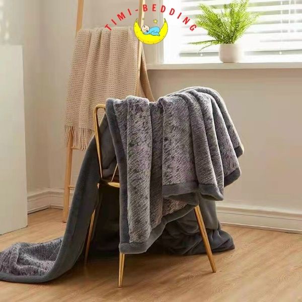Chăn lông chồn mẫu mới - Chăn cao cấp mềm mại, ấm áp kích thước 2x2,3m - Timibedding