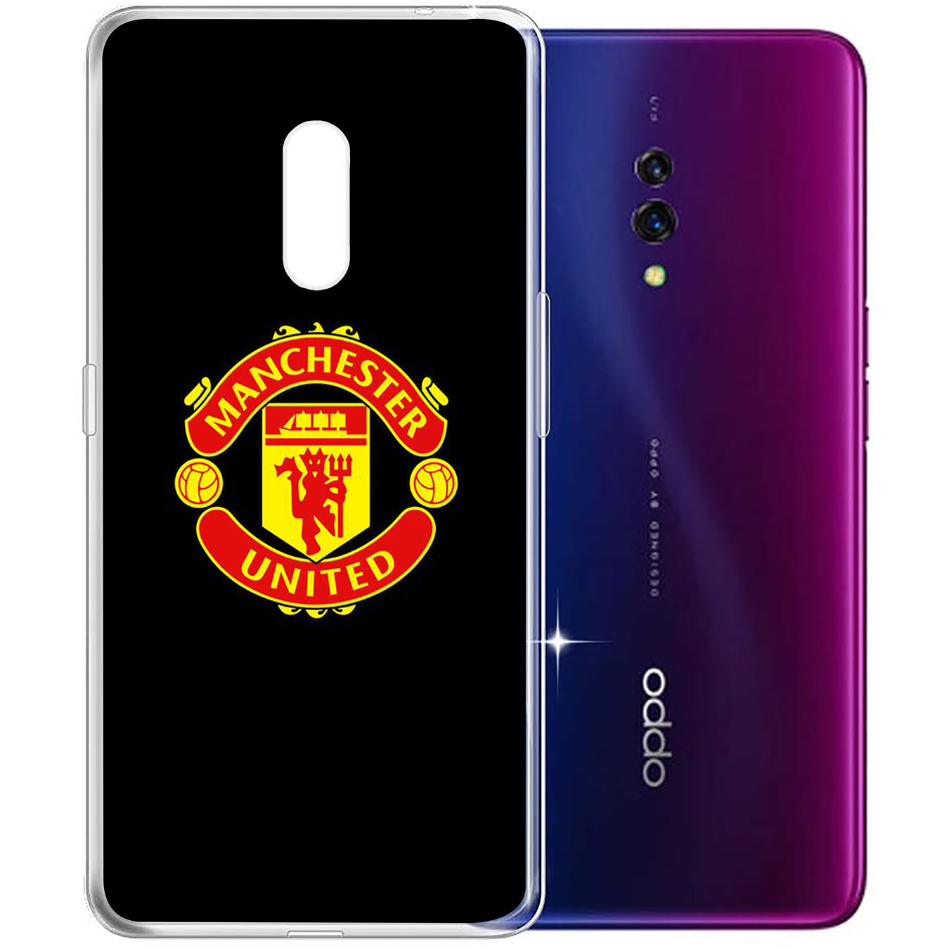 Ốp điện thoại silicon hình FC Manchester United cho iPhone XR X XS Max 7 8 6 6s Plus + 6Plus 7Plus 8Plus