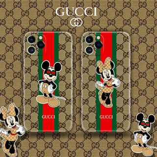 Ốp Điện Thoại Gucci Hình Chuột Mickey Minnie Đáng Yêu Cho Iphone11 12 Pro Max I11pm I8