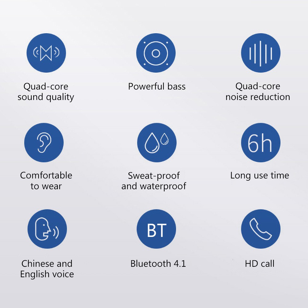 Tai Nghe Bluetooth Không Dây Hel + G05 Chống Nước Ipx7 Có Nam Châm Đeo Cổ