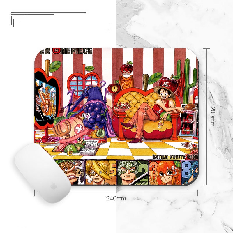 Miếng lót chuột IN HÌNH One Piece Đảo hải tặc anime chibi tiện lợi xinh xắn