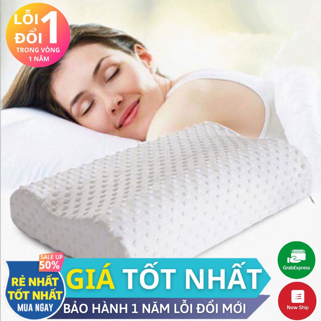 Gối Cao Su Non Cao Cấp - Tạo Giấc Ngủ Sâu - Chống Ngáy Dành Cho Người Lớn