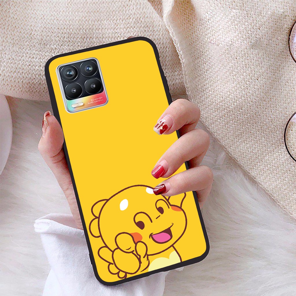 Ốp lưng Realme 8 4G viền dẻo TPU BST Khủng Long Lai Ong
