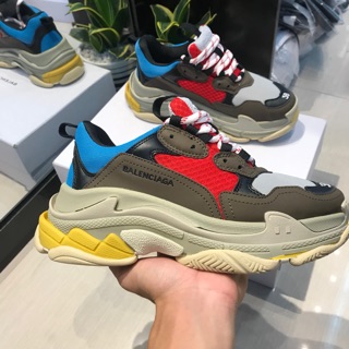 [sale 10% ] | Ảnh Thật | Giày Balen Triple S Xanh Đỏ Nam Nữ .( Xả Tết Tết) xả hết