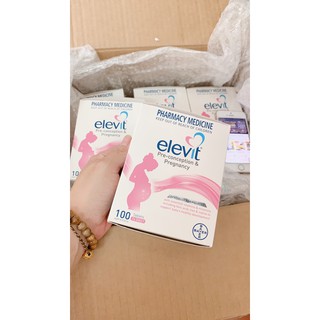 (Date 01/2026) Elevit Vitamin cho bà bầu 100 Viên