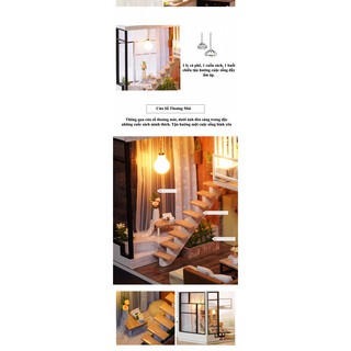 Mô hình nhà gỗ DIY căn phòng mô ước