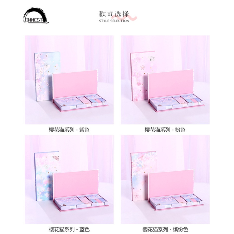 Set Giấy Ghi Chú 6 Trong Một Họa Tiết Bầu Trời Sao Tiện Dụng