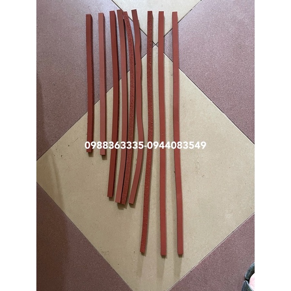 Thanh cao su máy hàn dập chân- thanh cao su đỏ máy ép túi nylon
