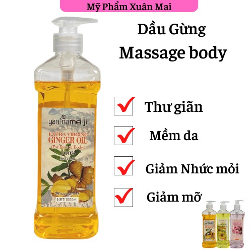 Tinh Dầu Massage Body Dùng Trong Spa Oubiquan 550ml