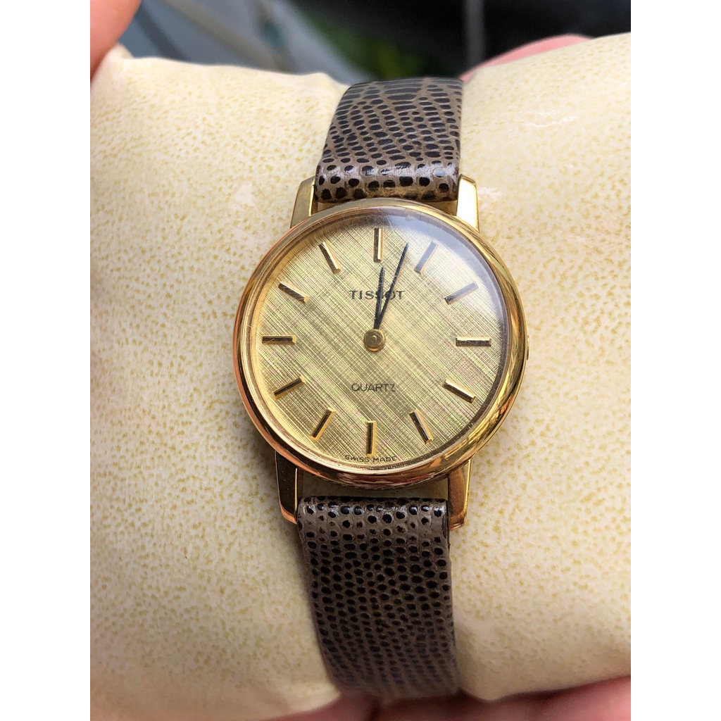 Đồng hồ nữ hiệu Tissot chính hãng, dây da thật, hàng đã qua sử dụng