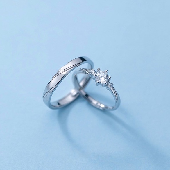 Nhẫn đôi bạc Tiệm bạc 21 Centimeters Much Love (Bán theo chiếc)