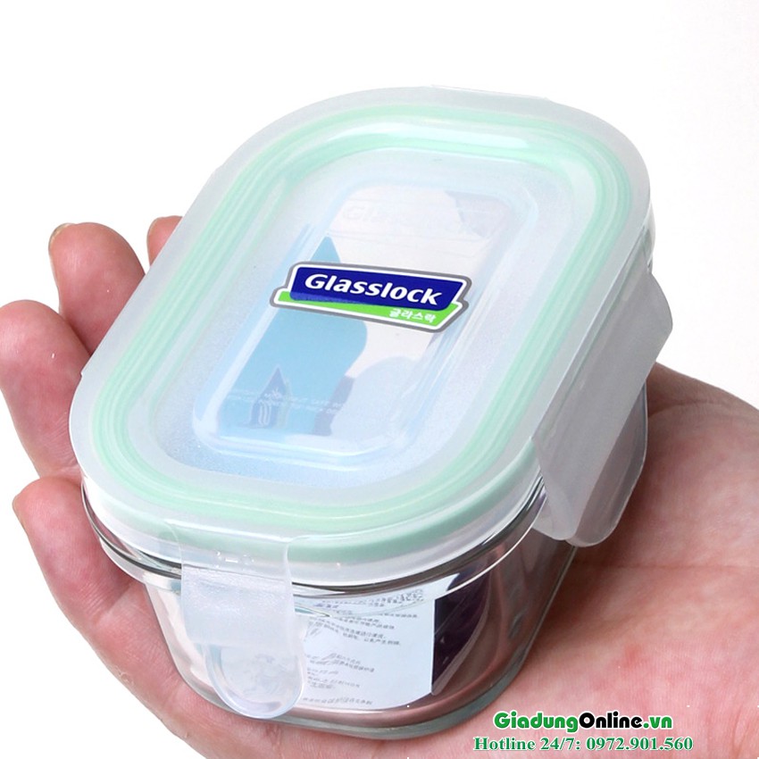 Hộp thủy tinh trữ đồ ăn dặm Glasslock MCRB015 150ml Hàn Quốc - Larva Store