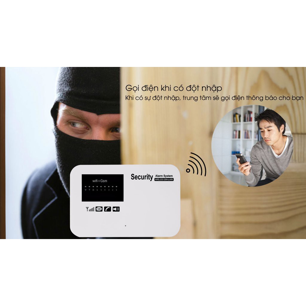 Bộ Báo Động Chống Trộm Dùng Sim GSM ĐTDĐ GS09