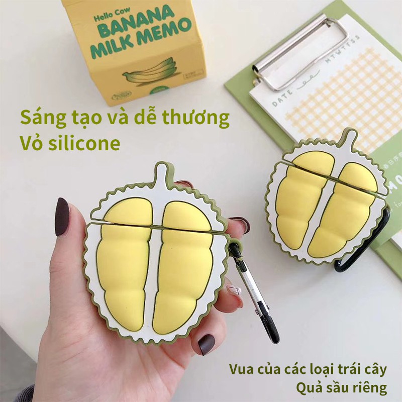 Vỏ bảo vệ hộp sạc tai nghe không dây họa tiết trái cây dễ thương cho Inpods i12 Airpod i11 i12 i18 i100