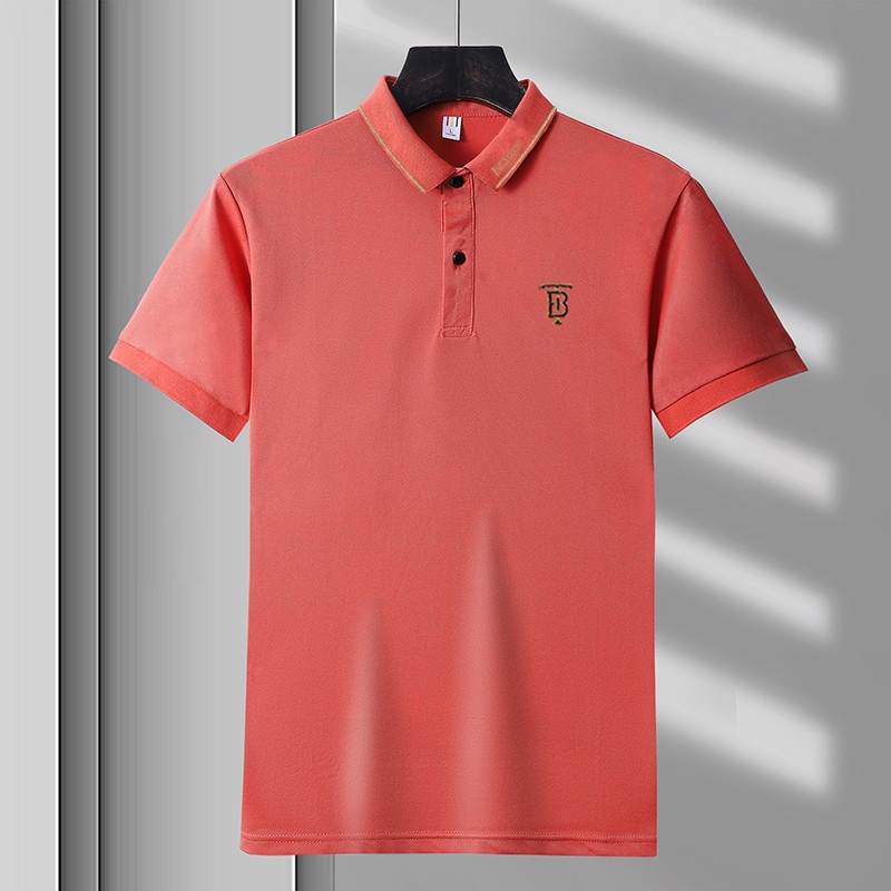 [Ready Stock] POLO Mùa hè T-shirt. Người đàn ông POLO áo cộc tay kinh doanh lớn thước M -5XL thêu thùa nhàn hạ POLO áo khoác thể