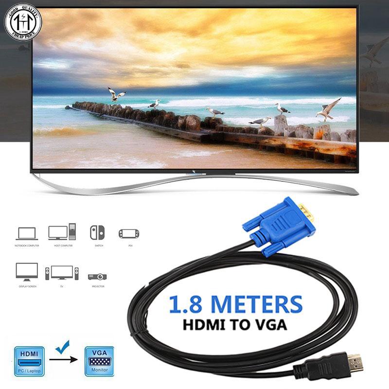 Dây cáp chuyển đổi VGA qua HDMi 1.8m