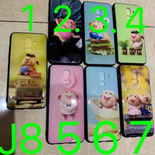 Ốp lưng samsung J8 heo dễ thương