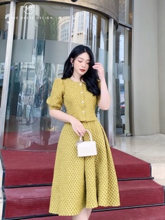 Set gấm chân váy dài SE650 KYMIE