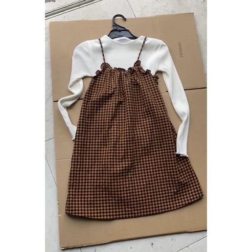 Set áo kèm váy ZARA xuất xịn