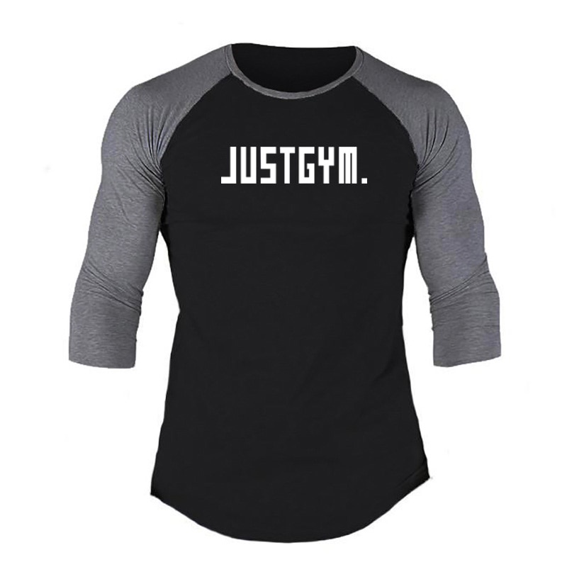 MỚI Áo thun thể thao nam cổ tròn tay 3/4