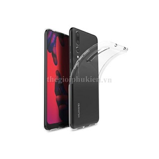 Ốp lưng silicon dẻo trong suốt Huawei P20, P20 Pro