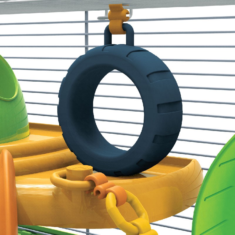 [ TẶNG NHÀ TẮM ] Lồng vương quốc rừng xanh 1 tầng dành cho mọi hamster