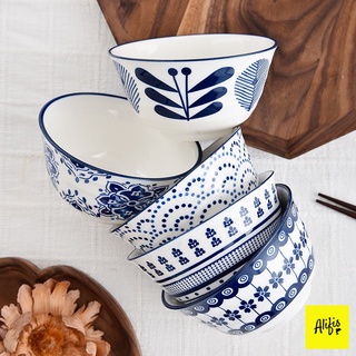 Bát ăn cơm , chén sứ ăn cơm set 5 chiếc Alifis