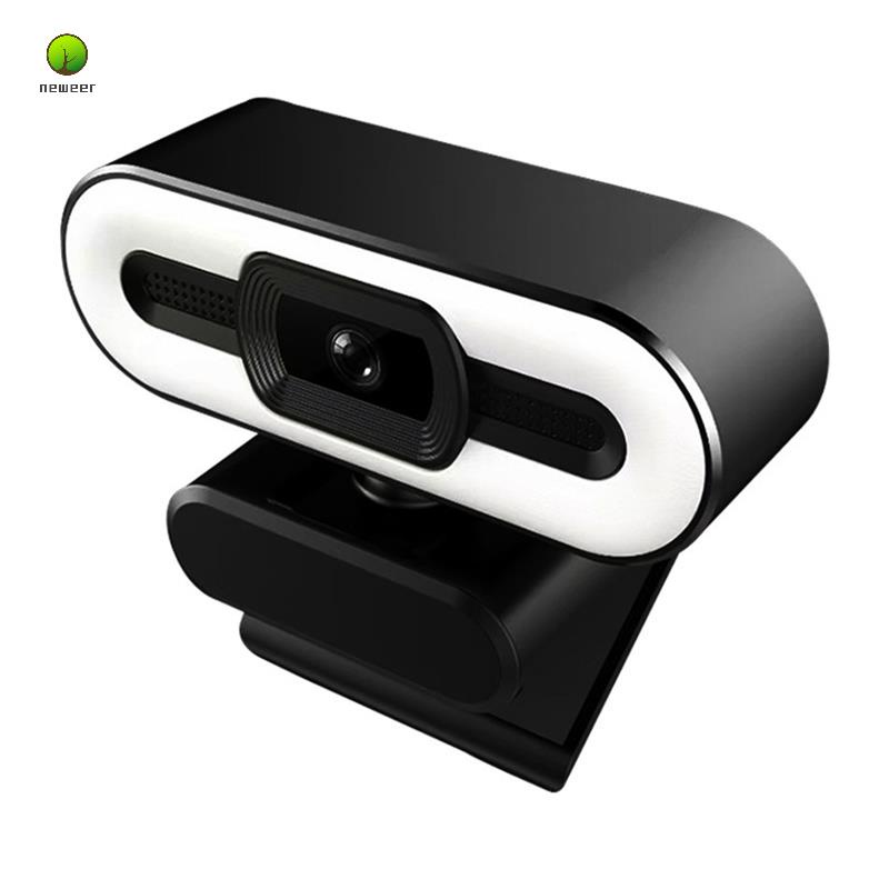 Webcam Usb 2k Hd Có Đèn Và Micro Cho Pc
