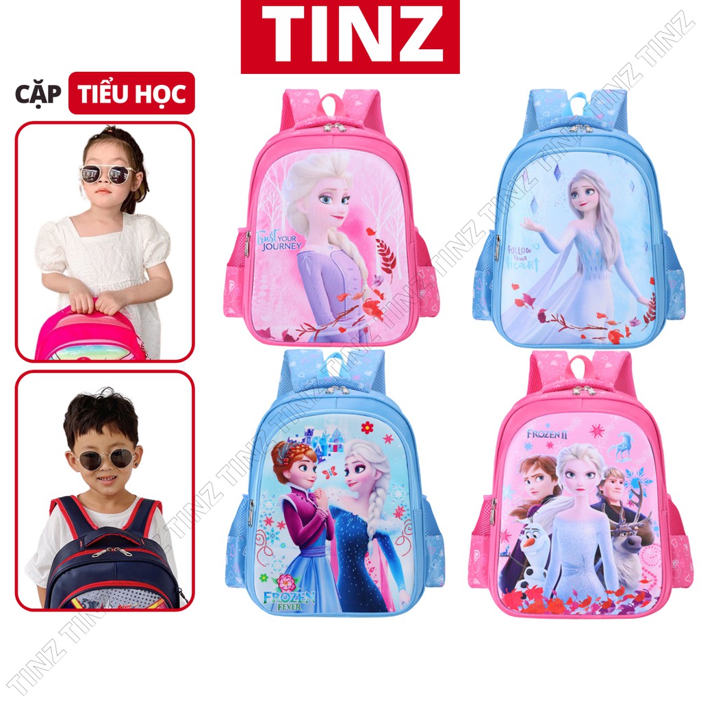 Balo đi học cho bé lớp 1,2,3,4,5 cặp học sinh tiểu học cấp 1 chống gù chống nước TINZ|Mã 08F